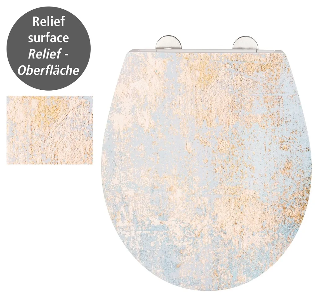Wenko Embossed softclose toiletzitting Agate