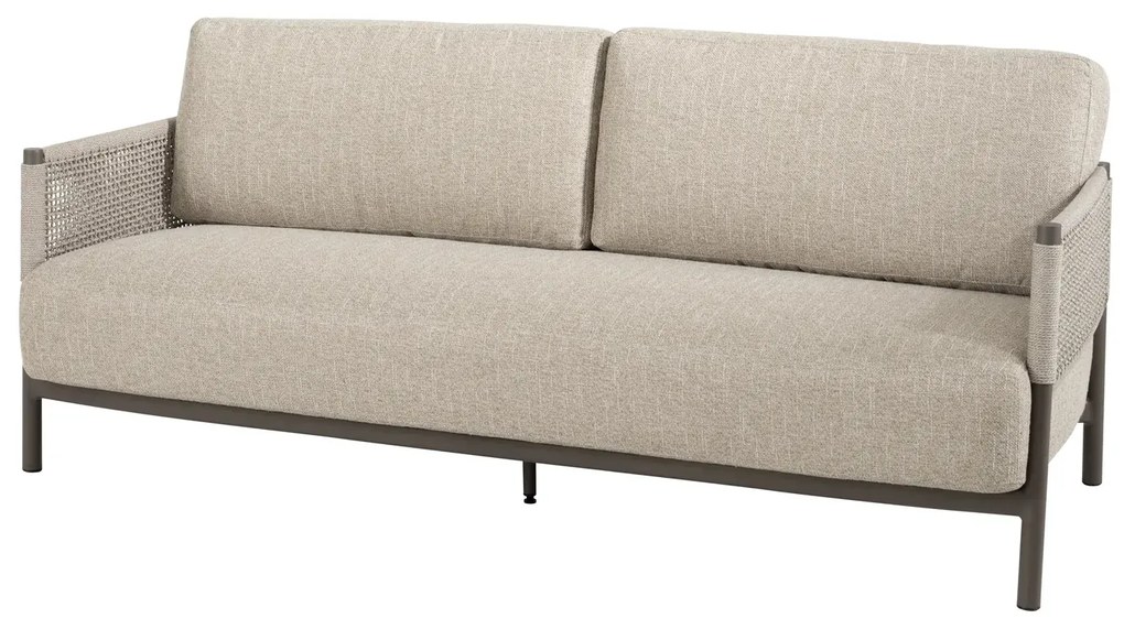 4 Seasons Outdoor Savanne 3-zits loungebank terre Loungebank   bruin weerbestendig