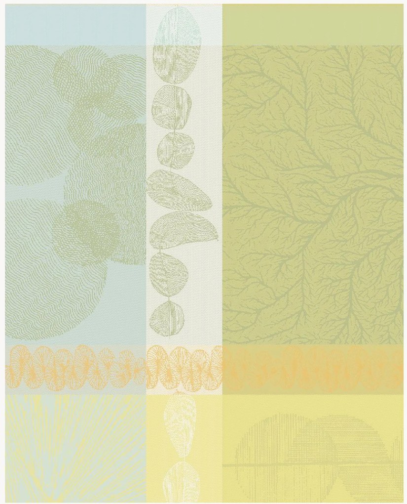 Jacquard placemats Mille Lieues Aube, 4-delig