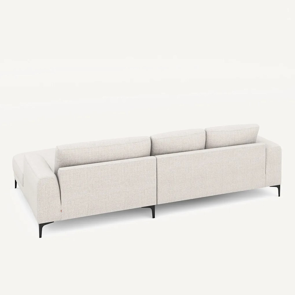 Hoekbank met rechts XL longchair, in Jasper-stof, MARSILE