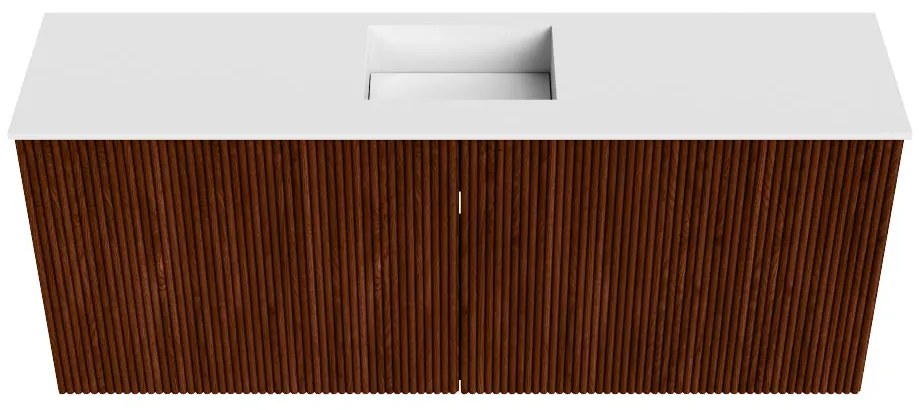 Mondiaz Joya 100cm toiletmeubel ruby met wastafel faye midden zonder kraangat talc