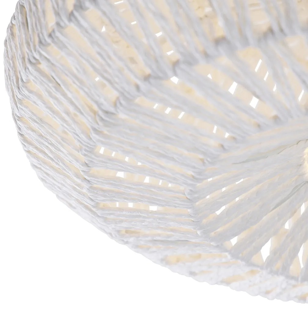 Smart Retro plafondlamp met dimmer wit incl. Wifi A60 - Lina Retro E27 Draadlamp met dimmer rond Binnenverlichting Lamp
