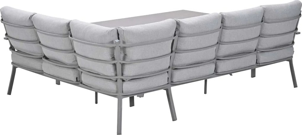 Garden Impressions Senja lounge dining set 3-delig rechts - valley sand