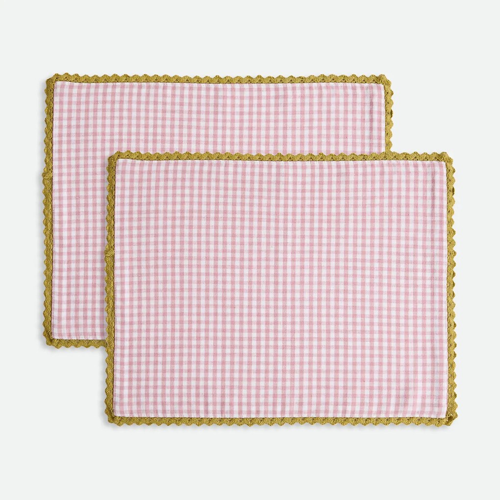 Set van 2 placemats in katoen/linnen Trattoria