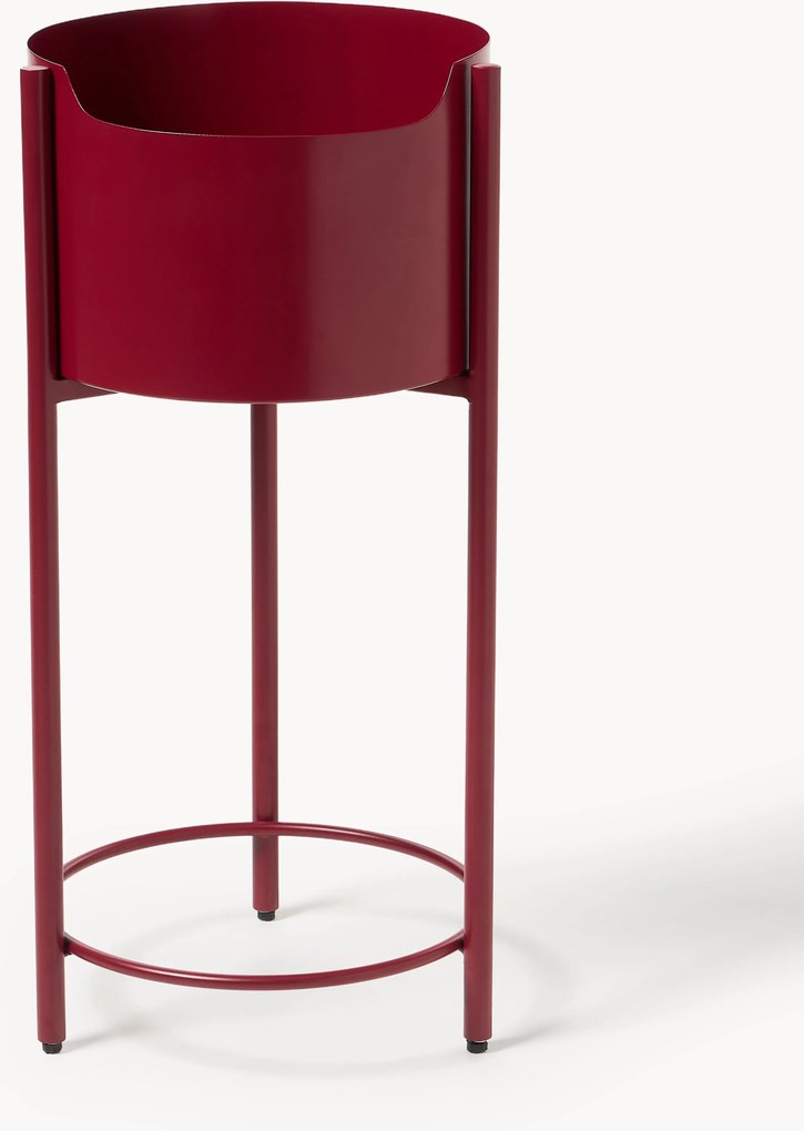 Metalen plantenbak Taru, H 65 cm