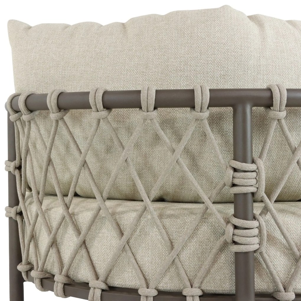 Loungeset tuin 4 personen Aluminium Taupe  4 Seasons Outdoor Ezra