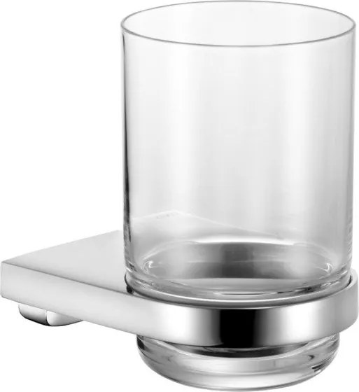 Keuco Collection Moll glashouder verchroomd wandmodel compleet met Kristallen glas 12750019000