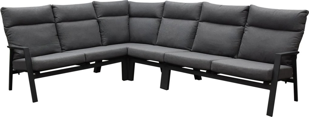 Showroommodel Pacific hoek loungeset 4 delig aluminium antraciet