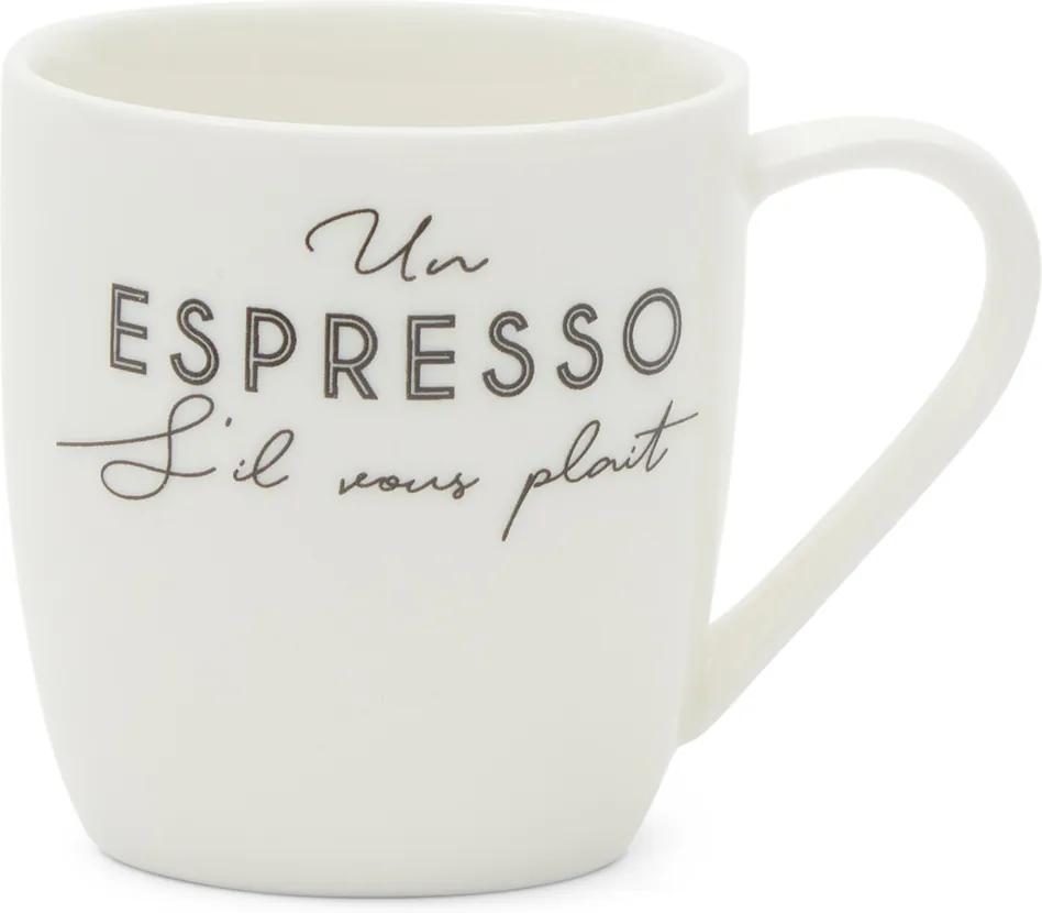 Rivièra Maison - S'il Vous Plaît Espresso Mug - Kleur: wit