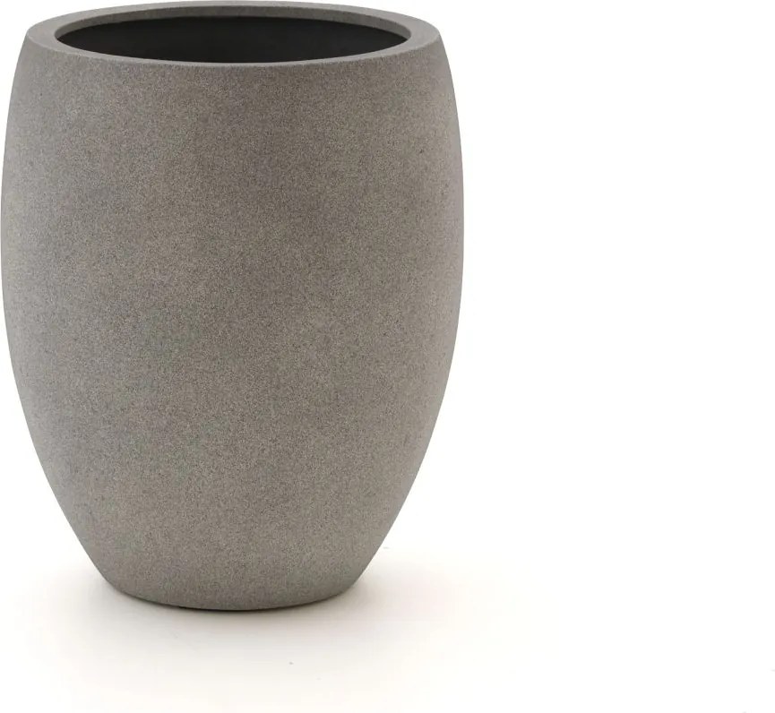 + 15% kassakorting | Bloempot Luca Lifestyle Grigio | Taupe Kunststof  | ø55cm | Geschikt voor buiten en binnen | Kees Smit Tuinmeubelen