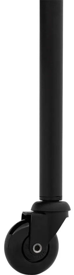 Goossens Excellent Eetkamerstoel Leogang grijs leer met armleuning en Zwart skater wiel met zwarte kapmet wielen, elegant chic