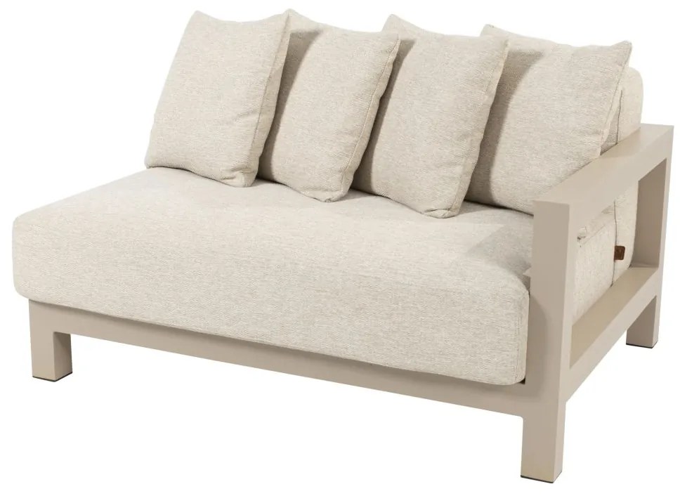 4 Seasons Outdoor Raffinato 1,5-zits loungebank links latte  Loungebank    beige weerbestendig