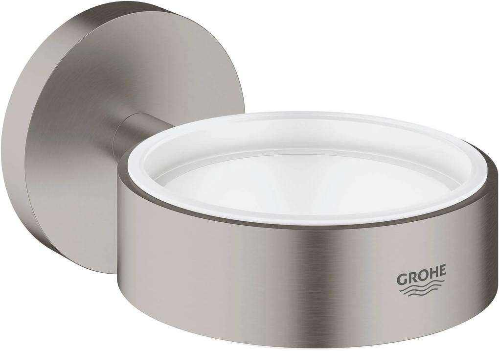 Grohe Essentials Glas/zeepschaalhouder 7,2x10,7x5,4 cm Supersteel
