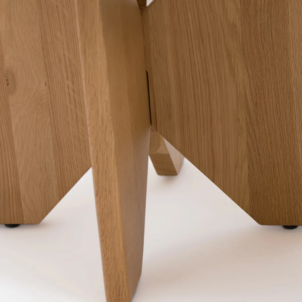 Set van 2 lage mimi tafels in eik, Minimal