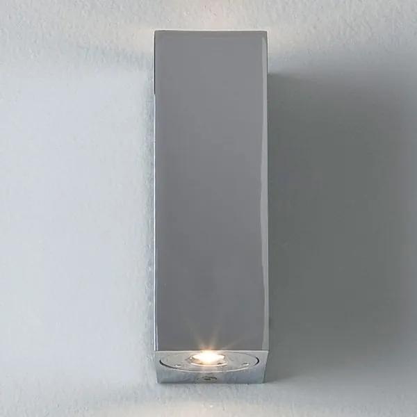 Astro Bloc wandlamp LED 2x 1W 3000K chroom 5x3.5x10cm IP44 zink A 0829