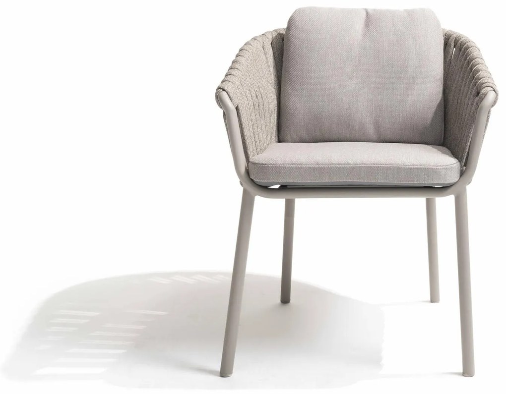 Taste by 4 Seasons Owen tuinset Cloud met Donato tuintafel met geprint keramisch blad Ø 160 cm Sale Tuinset antraciet weerbestendig