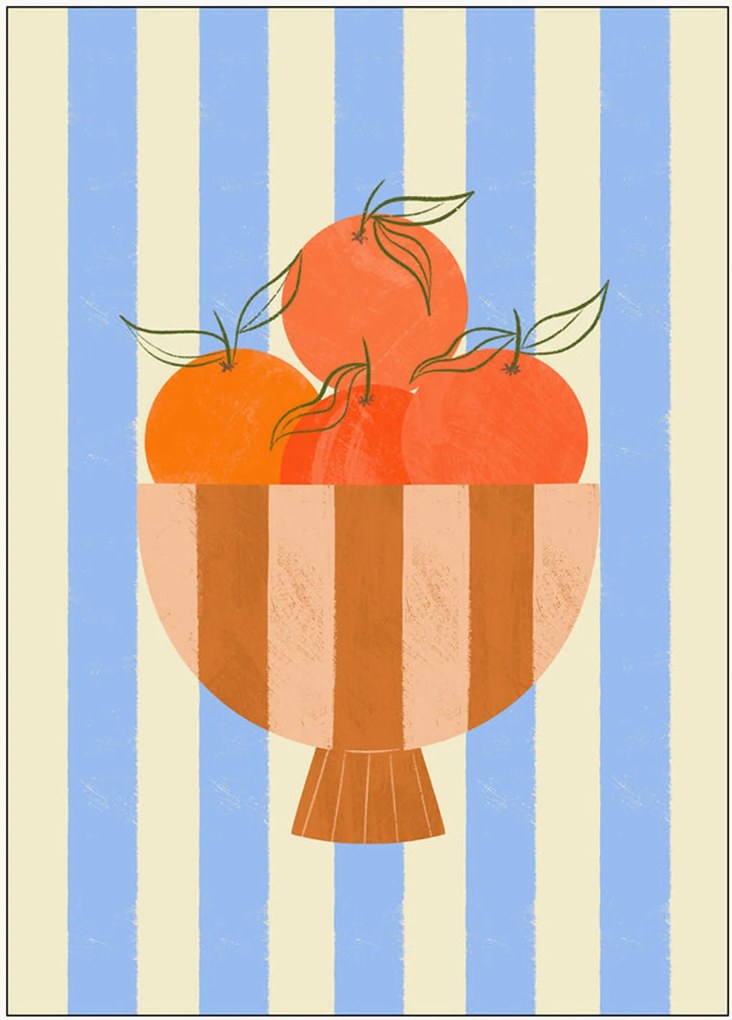 Poster Bowl Of Oranges