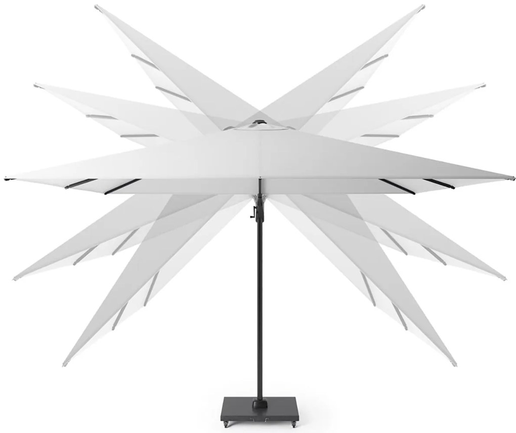 Platinum Challenger Zweefparasol XmT Premium (excl. Voet) Aluminium Zwart