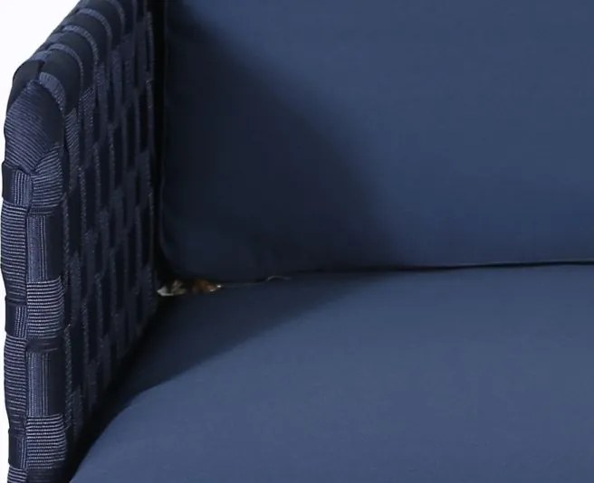 Baratti Stoel-Bank loungeset - Kolbe - 3-delig - Navy Blue - Baratti