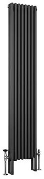 Eastbrook Imperia 3 koloms radiator 40x180cm 2099W antraciet