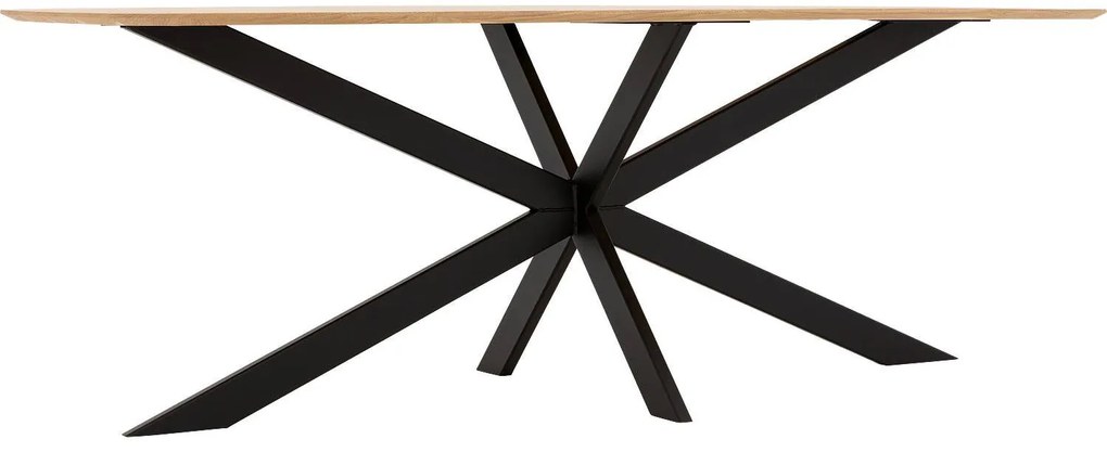 Goossens Excellent Eettafel Uniek, Semi ovaal 260 x 120 cm