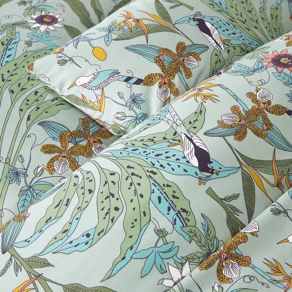Dekbedovertrek in perkalkatoen, Eden Flower