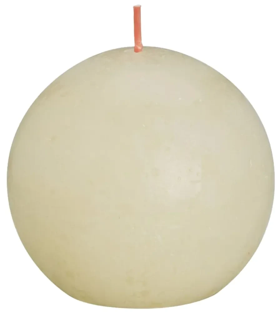 Bolsius Bolkaarsen Shine 6 st rustiek 76x190 mm zacht parelkleurig