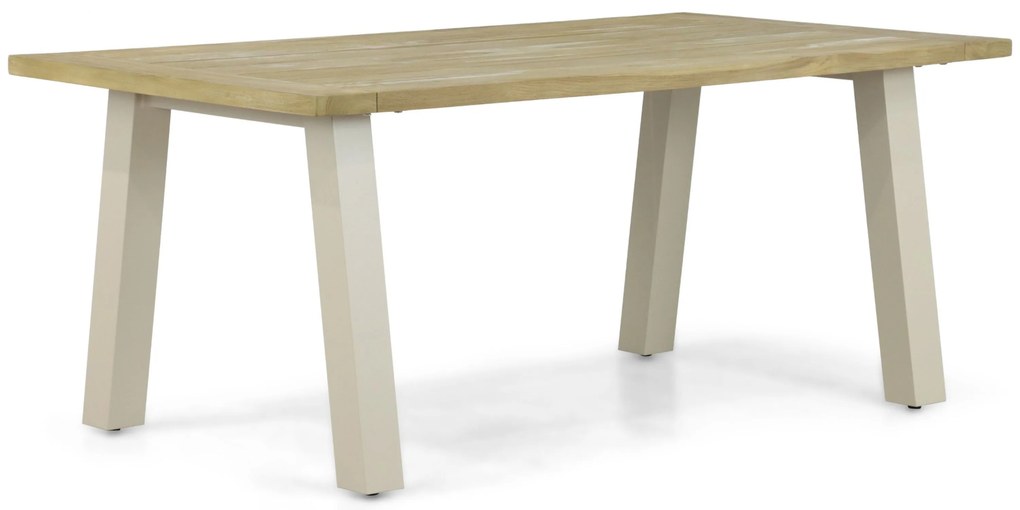 Dining Tuintafel  180 x 100 cm Aluminium/teak Taupe Glasgow