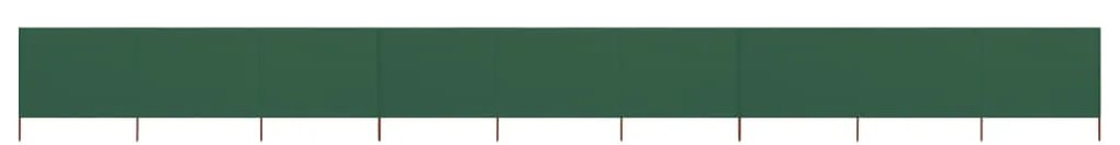 vidaXL Windscherm 9-panelen 1200x80 cm stof groen