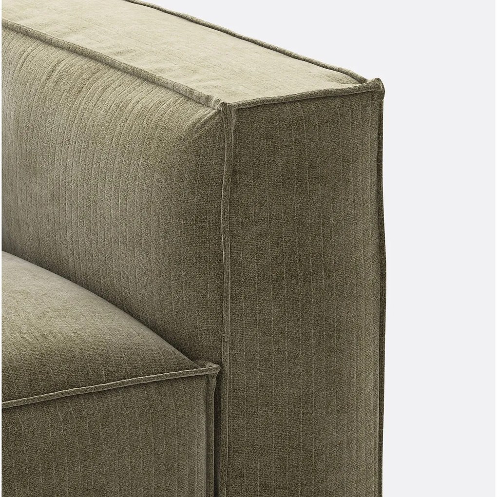 Modulaire zetel, 3-zit, vintage ribfluweel Seven