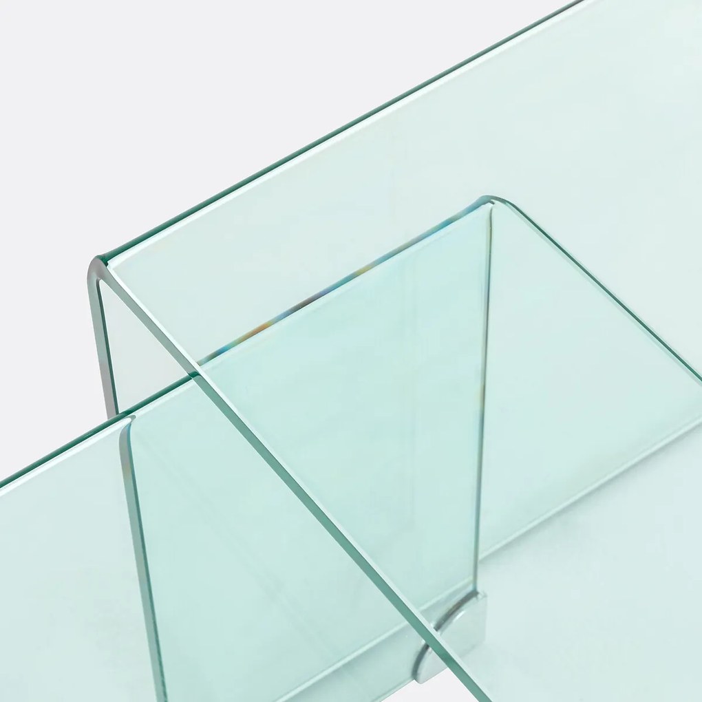 Nesttafeltjes van gehard glas, Joan