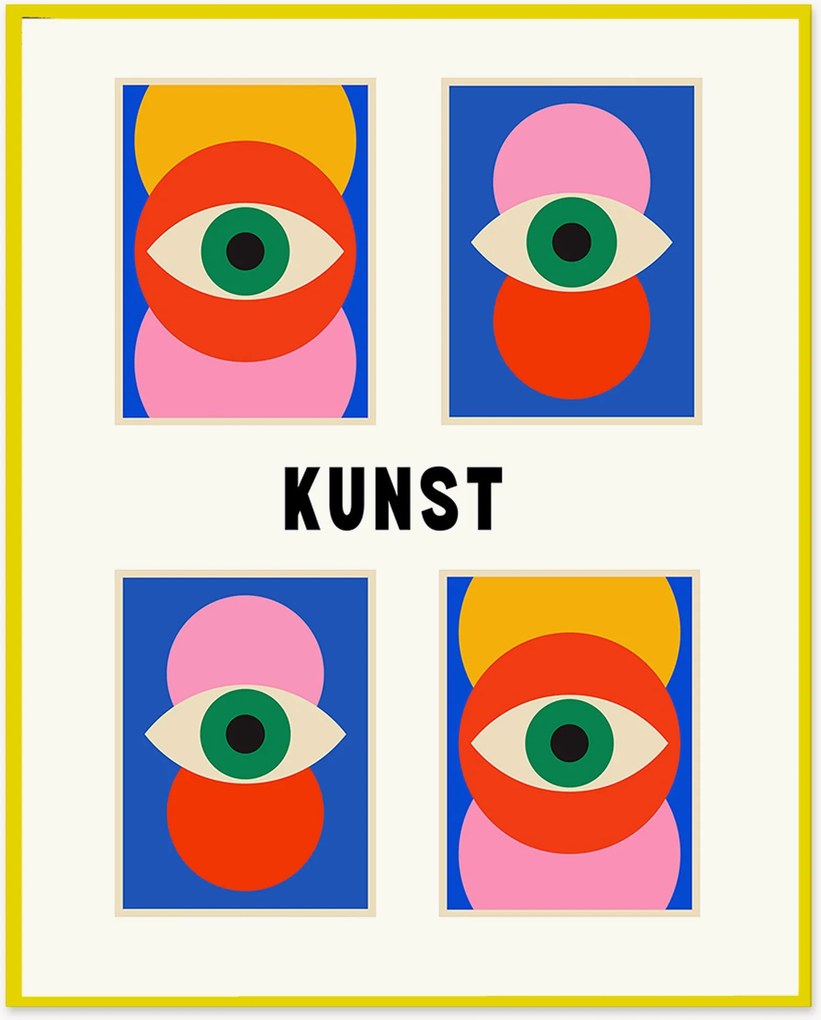 Ingelijste digitale print Kunst
