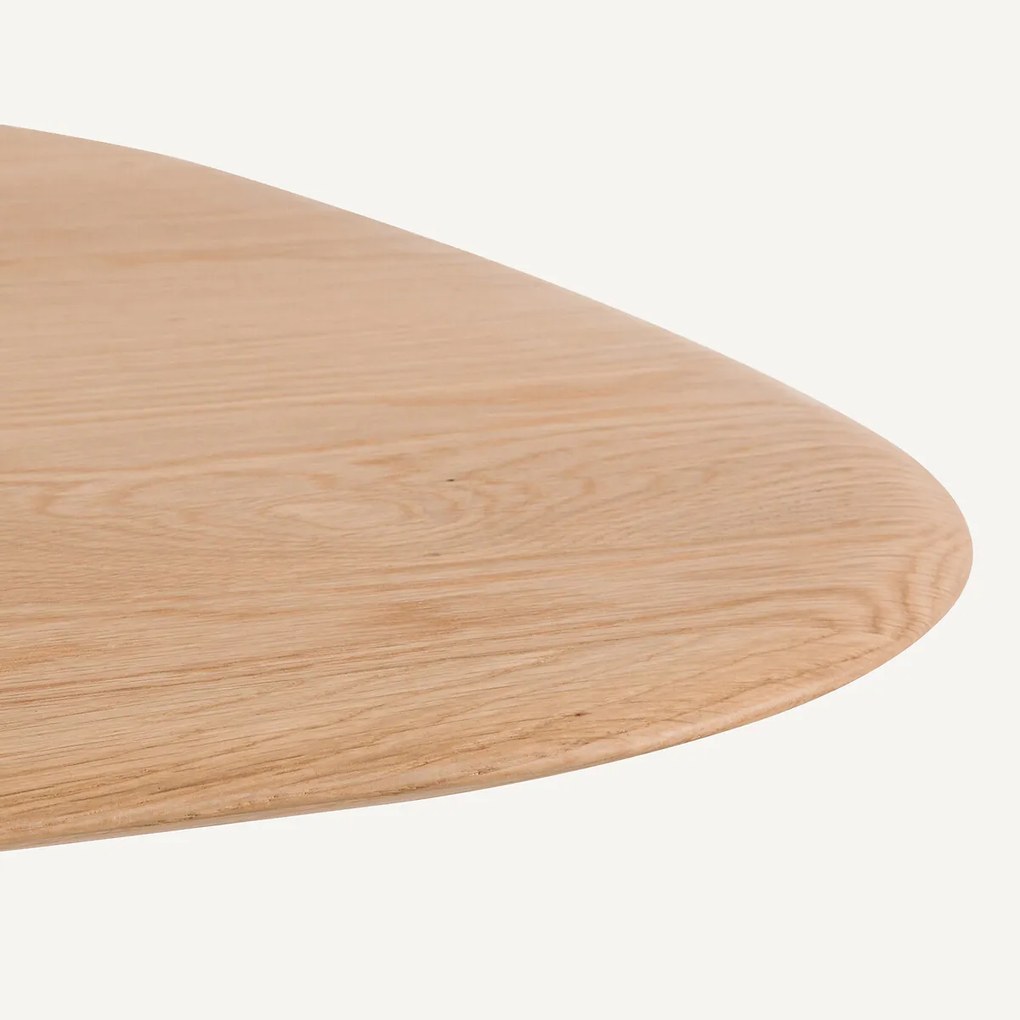 Bistrotafel voor 2 personen, massief eiken en ijzer, Gallina ontwerp, MONCEAU