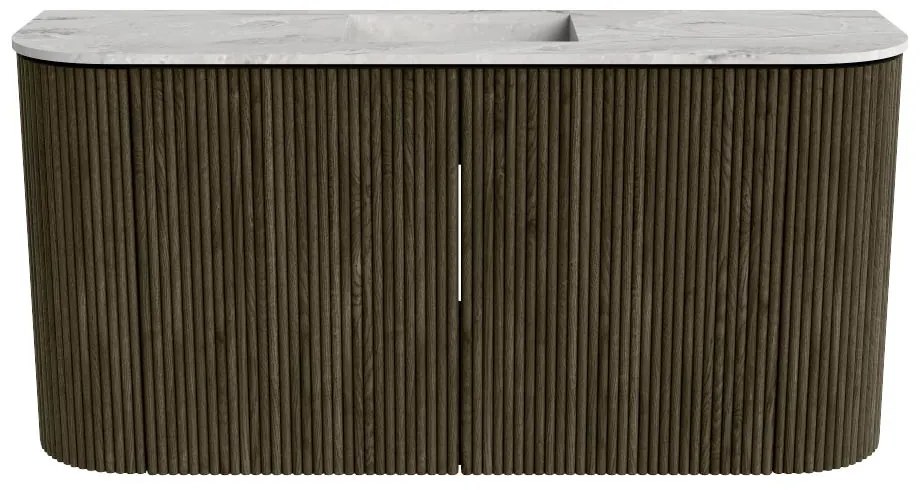 Mondiaz Joya DLux 85cm toiletmeubel ronding links/rechts shadow met wastafel faye midden zonder kraangat glace