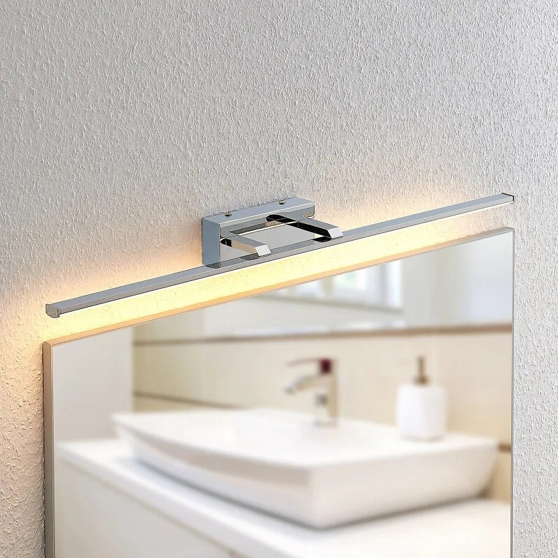 Eloni LED badkamer wandlamp, chroom - lampen-24