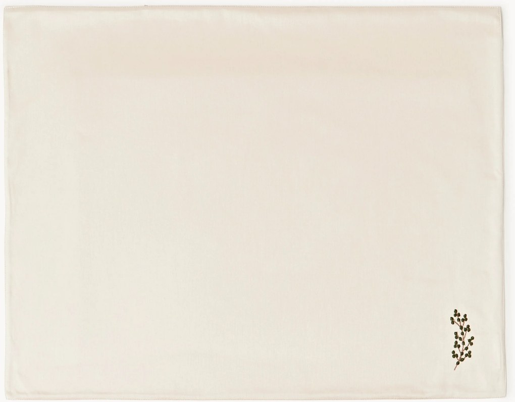Geborduurde kerst placemats Torry, 2-delig
