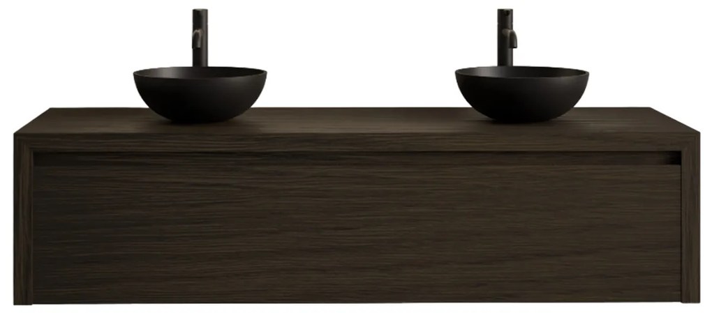 Gliss Design Ares badmeubel 120cm charcoal zonder waskom