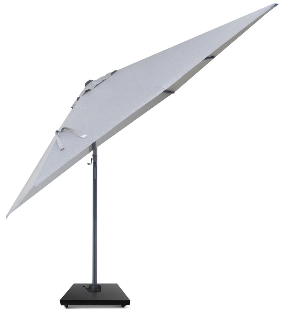 Zweefparasol  3x3m S2 Excellent (incl. voet + hoes) Grijs-antraciet Camello Luna