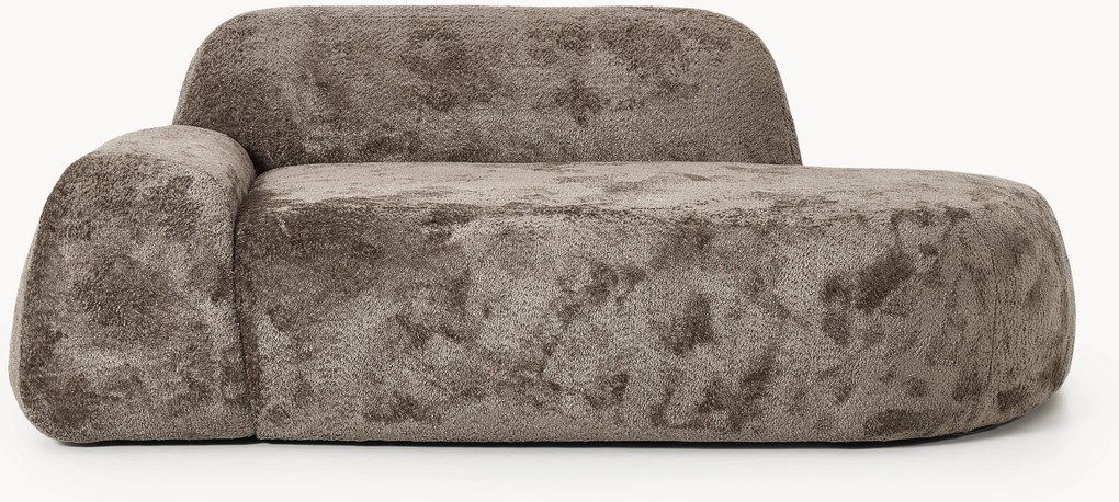 Teddy bouclé bank Wolke (2-zits) met chaise longue