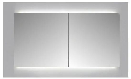 Sanicare Spiegelkast Qlassics Ambiance 100 cm 2 dubbelzijdige spiegeldeuren grey-wood 29.45100QA
