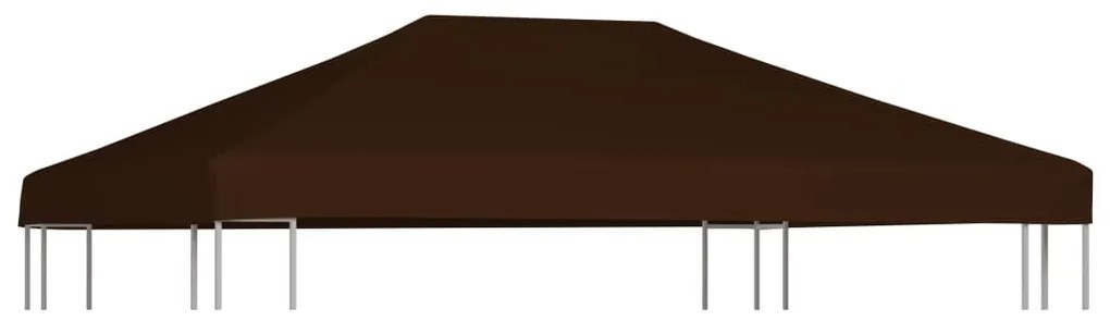 vidaXL Prieeldak 310 g/m² 3x4 m bruin