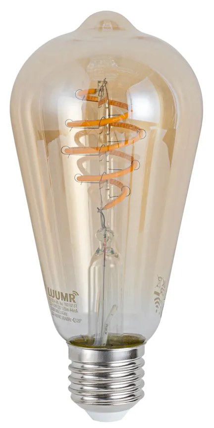 Set van 5 Smart E27 dimbare LED lampen ST64 amber 4.9W 320 lm 2500K