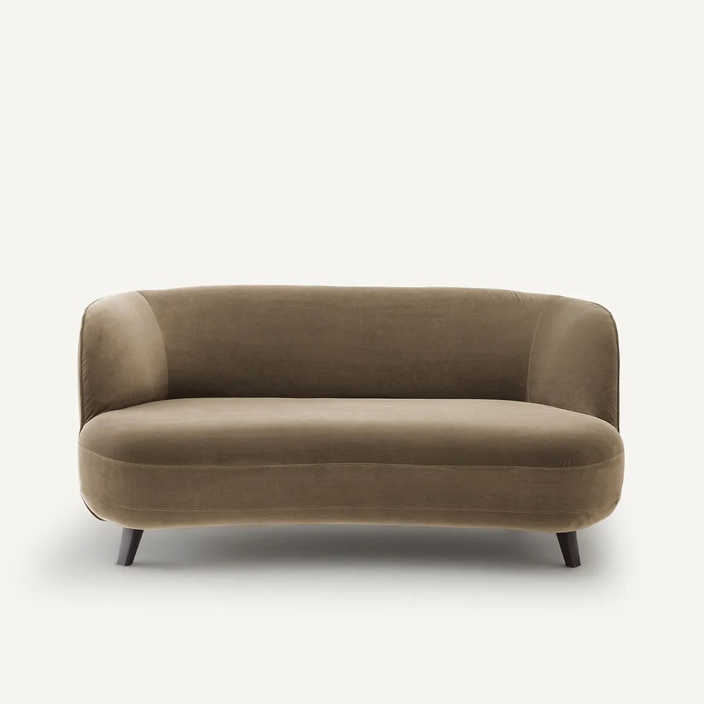 Bank XS in fluweel, Rosebury design E. Gallina