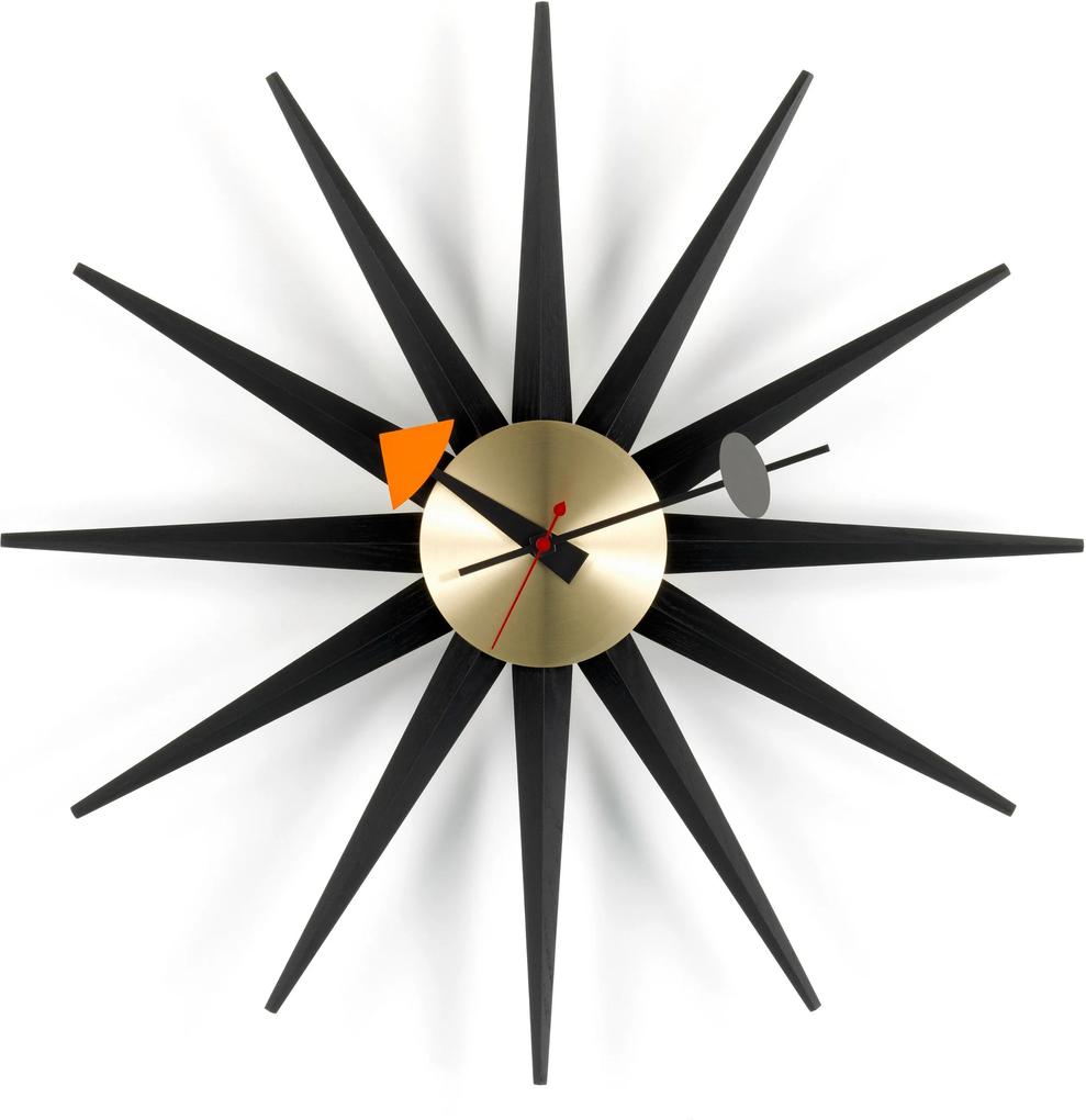 Vitra Sunburst Clock klok Black Collection