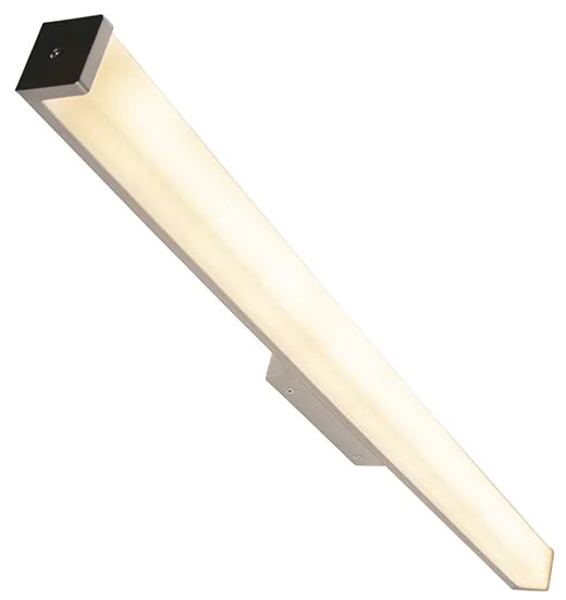 Moderne badkamer wandlamp staal 92 cm IP44 - Cascada