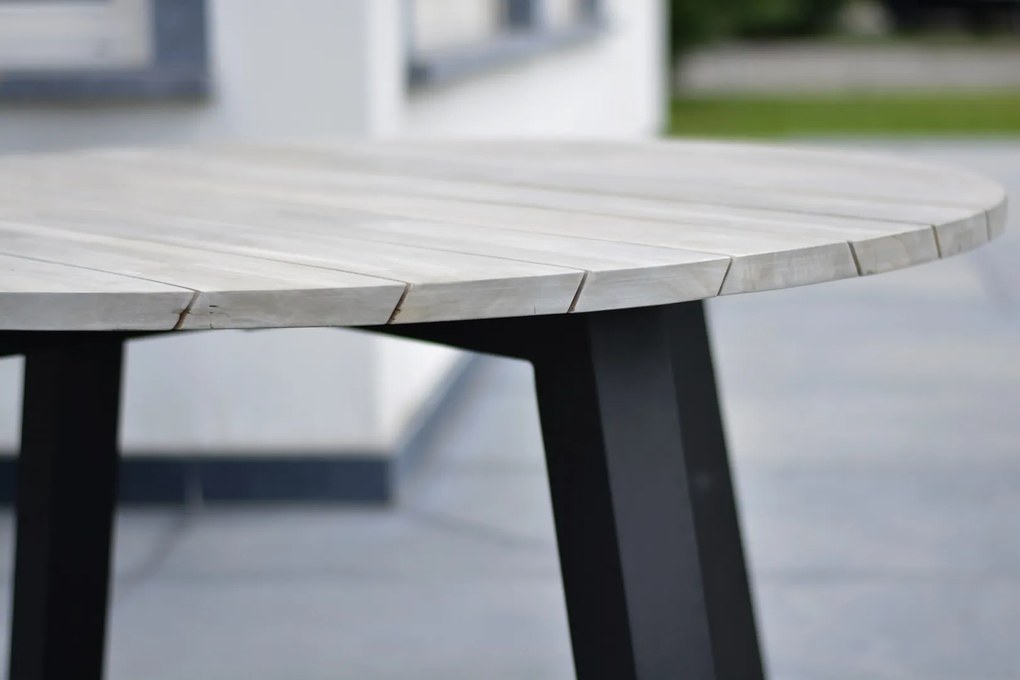 Taste by 4SO Ronde Tuintafel - Derby - Ø 130 cm - Teak / Aluminium - Taste by 4SO