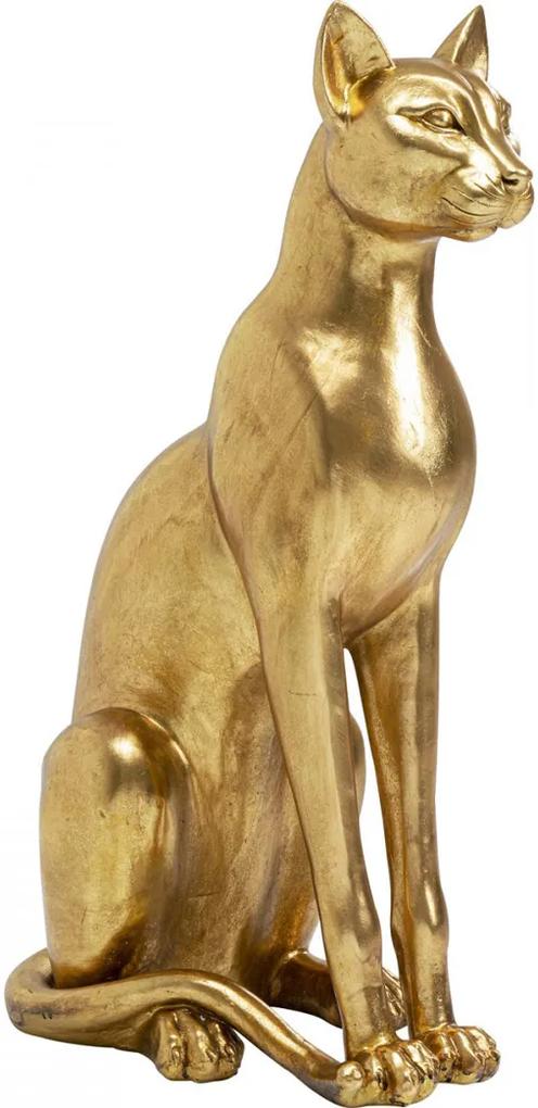 Kare Design Sitting Cat Gold Gouden Kat Beeld