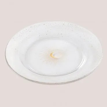 [*] Set Van 4 Platte Glazen Borden Byron Transparant - Sklum