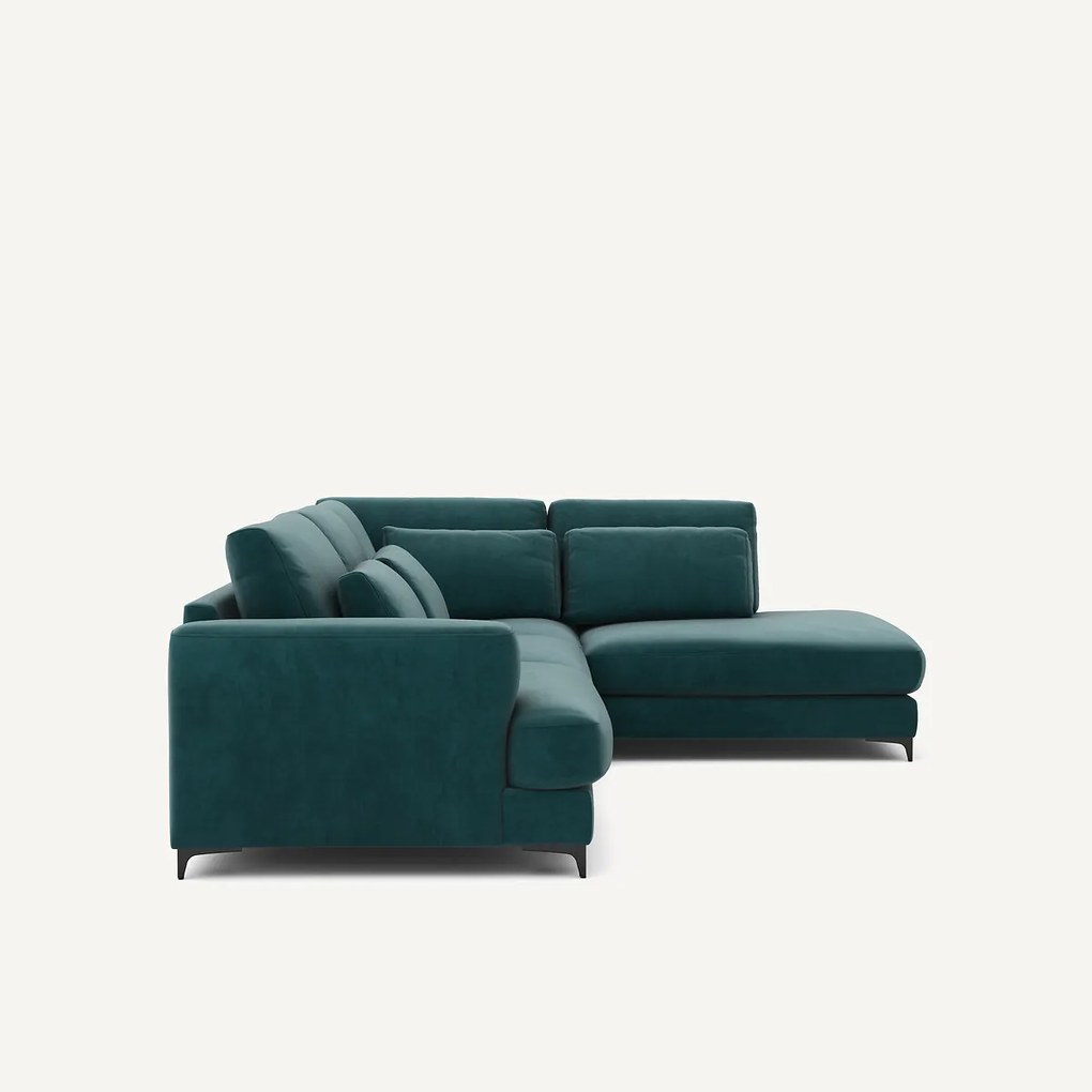 Omvormbare hoekbank rechts, fluweel, Marsile