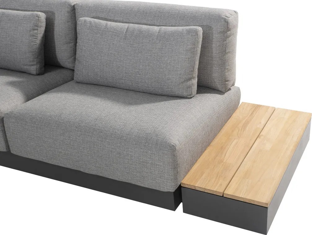 4 Seasons Outdoor Ibiza platform hoekbank XL * SALE * Loungeset houtkleur weerbestendig